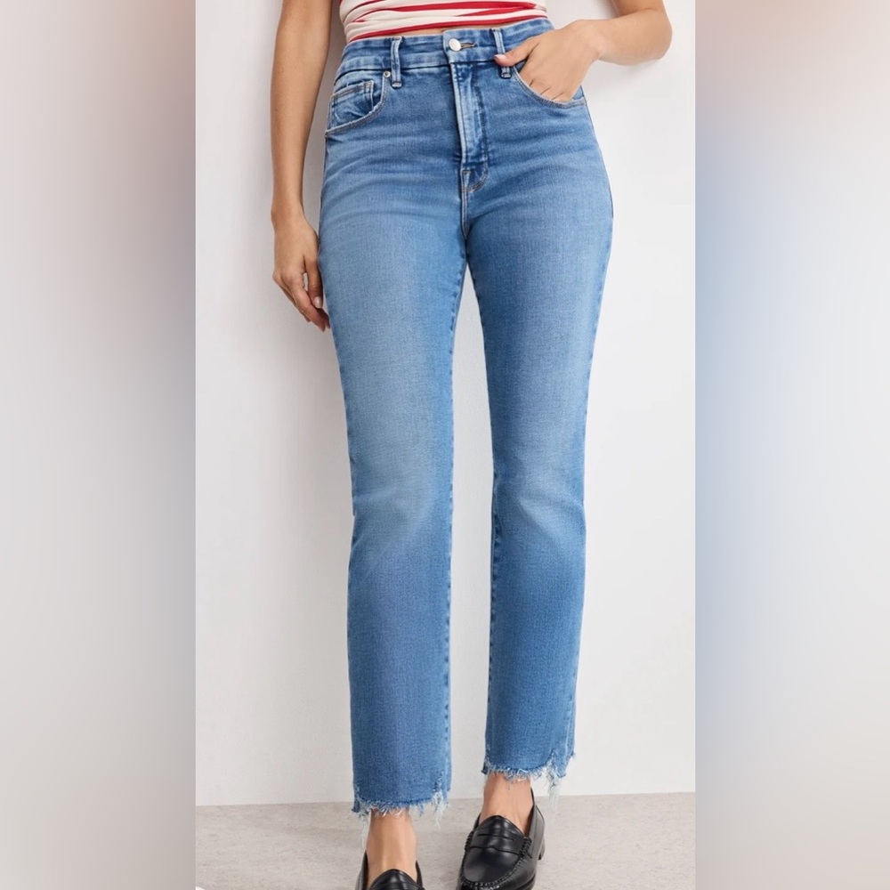 Good American Good Curve Straight Jeans 12/31